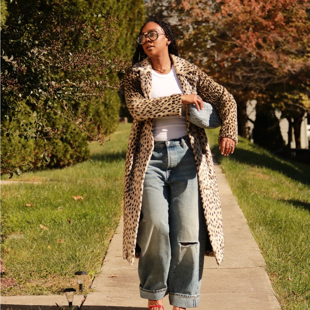 Leopard long coat
